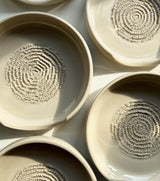 Garlic grater / spoonrest ~ blank beige