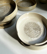 Garlic grater / spoonrest ~ blank beige